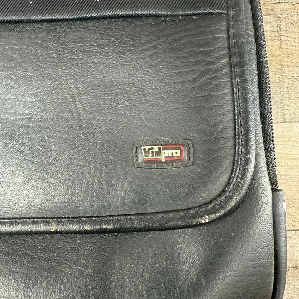 Vintage Vidpro Leather Camera Carrying Case Handbag